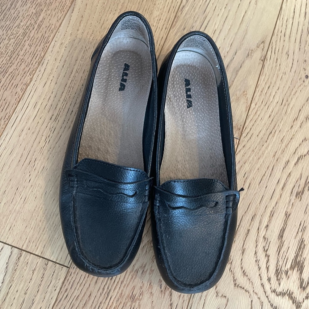 Alia Black Loafers Classic Office Moccasins 10m - Picture 11 of 11